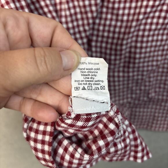 Madewell Filmscore Gingham Dress Women's M Red White Checkered Pockets Mini‎ - Picture 10 of 10